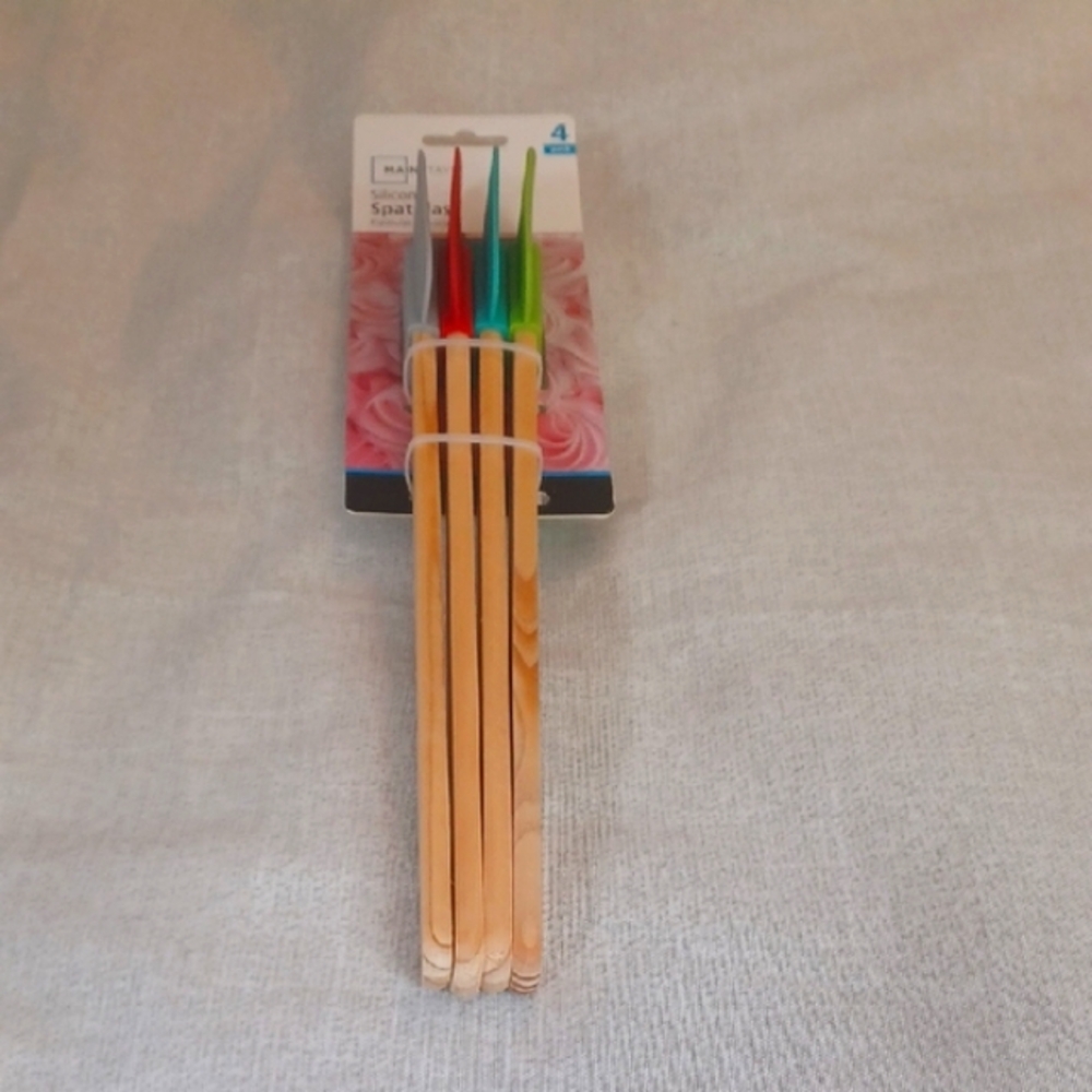 Mainstays Silicone Spatula Set - 4 Pack